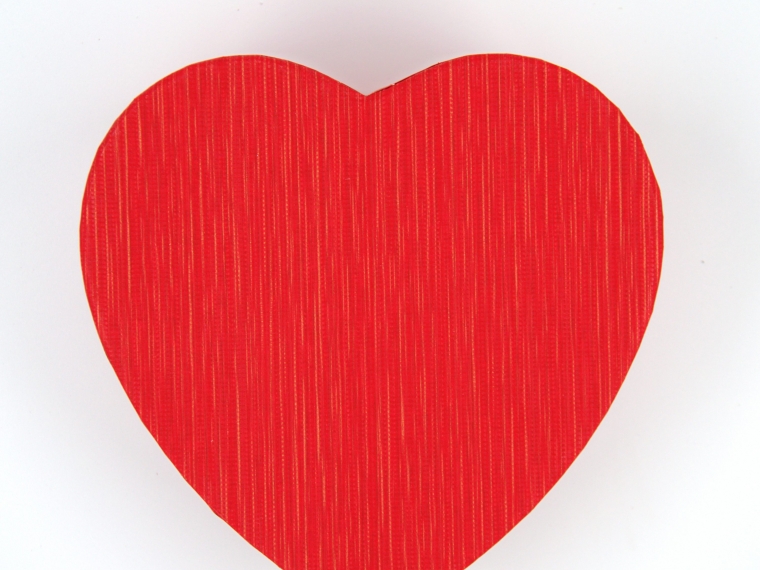 Коробка  Сердце A2  11.5X9.8X6cm Цвет: красный