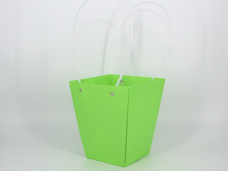 Пакет подарочный "Нежный" большой, 11,5х17х20 см св.зеленый, 10 штук/упак