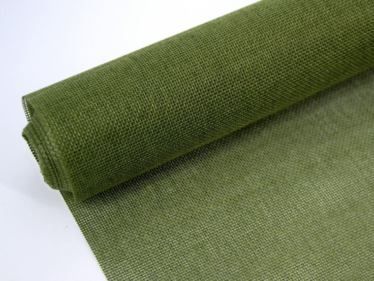 Упаковочный материал "Джут" 47см х 5ярд зеленый, флористический