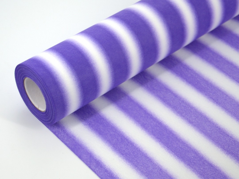 Фетр "Рисунок Полосы" 50 см х 20 м/рул, цвет фиолетовый