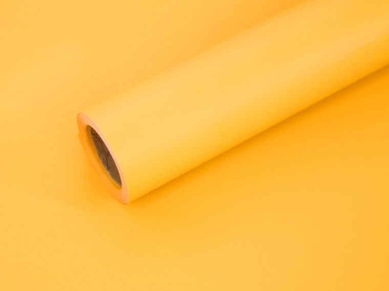 Пленка "Монако" желтый, 58см х 10м, 65мкр, флористическая, упак.материал