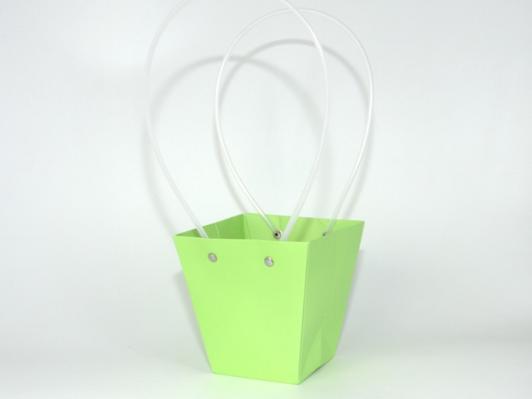 Пакет подарочный "Нежный" маленький, 8х12х12,5 см зеленый, 10 штук/упак