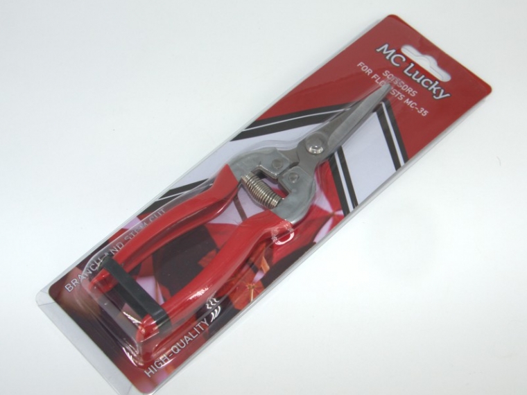 Секатор-ножницы для флористов MC-35, 18,5см, лезвие 4,7см  