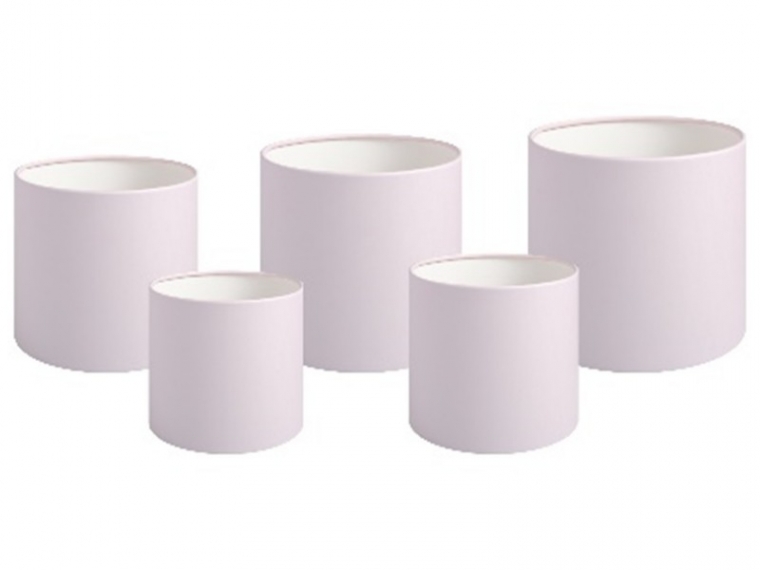 Набор коробок без крышки, цв. нежно-розовый, 5в1  (12/14/16/18/20 см)