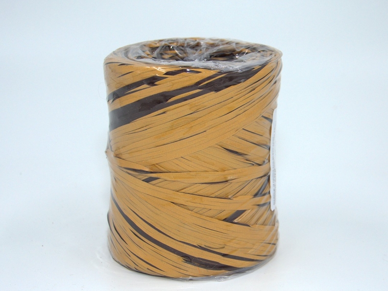 Рафия 200 м. Цвет: коричневый-капучино 119001-4078