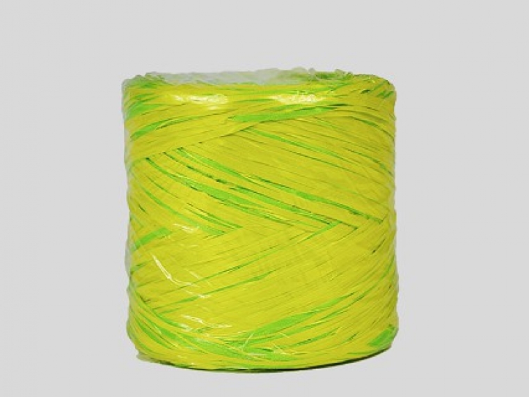 Рафия 200 м. Цвет: желтый-салатовый 119001-0733