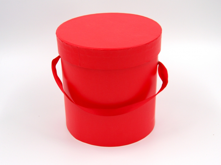Коробка круглая С1 26.4*27.1cm Цвет: красный
