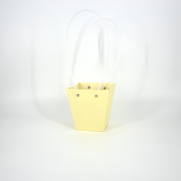 Пакет подарочный "Нежный" маленький, 8х12х12,5 см кремовый, 10 штук/упак в компании Декорпак
