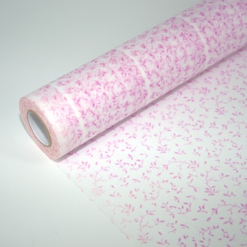 Фетр "Рисунок Веточки" 50 см х 20 м/рул, цвет ярко-розовый в компании Декорпак