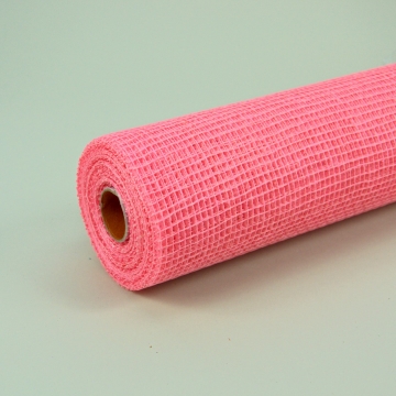 Сетка "Мелкая ячейка плюс" 53 см х 10 ярд/рул, цвет ярко-розовый в компании Декорпак