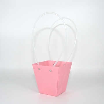 Пакет подарочный "Нежный" маленький, 8х12х12,5 см розовый, 10 штук/упак в компании Декорпак