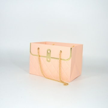 Пакет подарочный "Сумка", 15х10х10,5 см розовый, 10 штук/упак в компании Декорпак