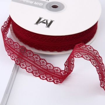 Лента  "Тонкое кружево" 2, винный, 30мм х 50ярд в компании Декорпак