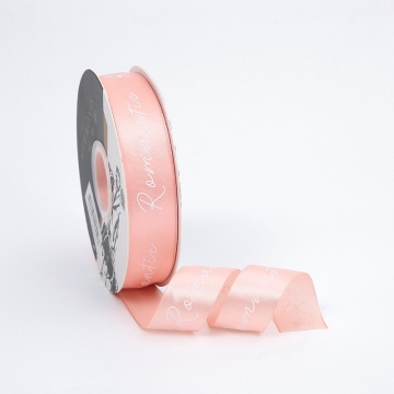 Лента  "Романтик", нежно-персиковый, 25мм х35ярд в компании Декорпак