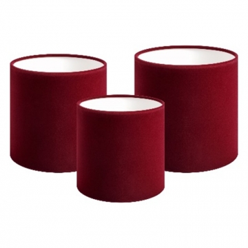 Набор бархатных коробок без крышки, цв. бордо,  3в1  (14/16/21 см), в компании Декорпак