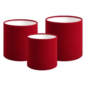 Набор бархатных коробок без крышки, цв. красный,  3в1  (14/16/21 см), в компании Декорпак