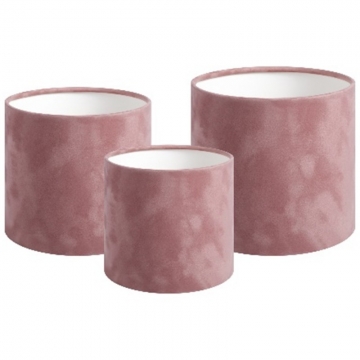 Набор бархатных коробок без крышки, цв. розовый нюд,  3в1  (14/16/21 см), в компании Декорпак