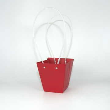 Пакет подарочный "Нежный" маленький, 8х12х12,5 см красный, 10 штук/упак в компании Декорпак
