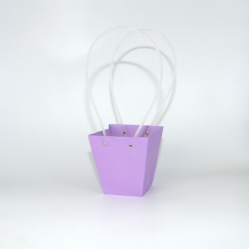 Пакет подарочный "Нежный" маленький, 8х12х12,5 см фиолетовый, 10 штук/упак в компании Декорпак