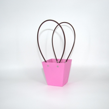 Пакет подарочный "Нежный" маленький, 8х12х12,5 см ярко-розовый, 10 штук/упак в компании Декорпак