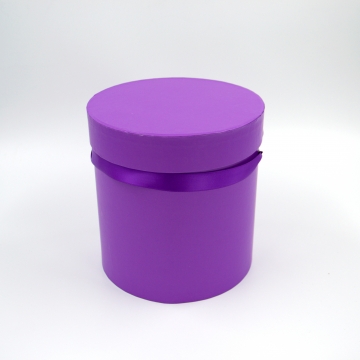 Коробка круглая С3 30X30cm Цвет: фиолетовый в компании Декорпак